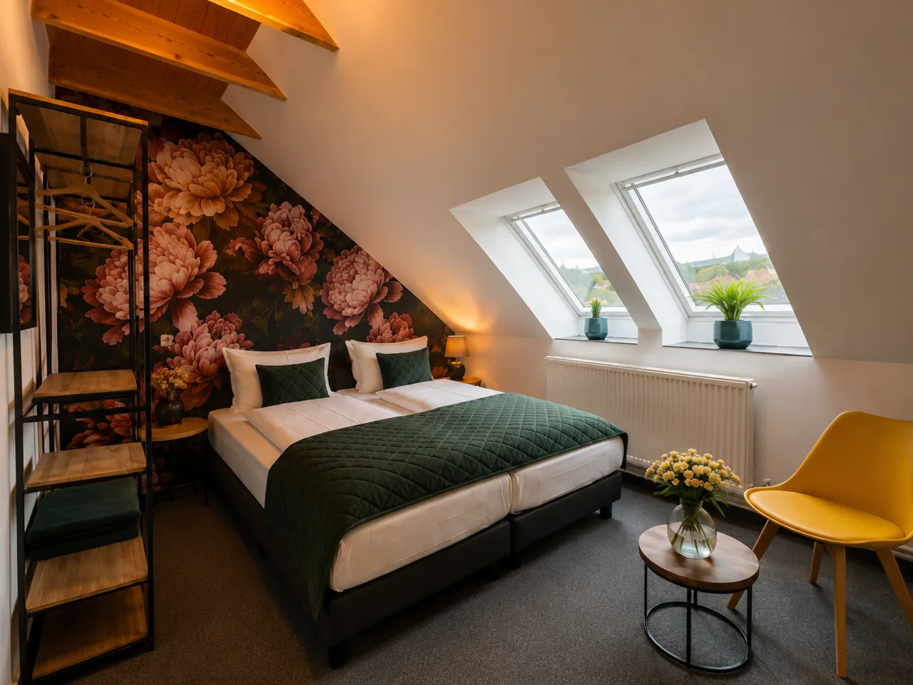 Zweites Schlafzimmer mit Doppelbett