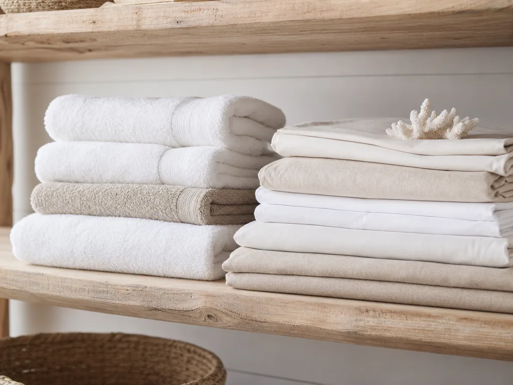 Frische Bettwäsche und Handtücher in Hotelqualität
